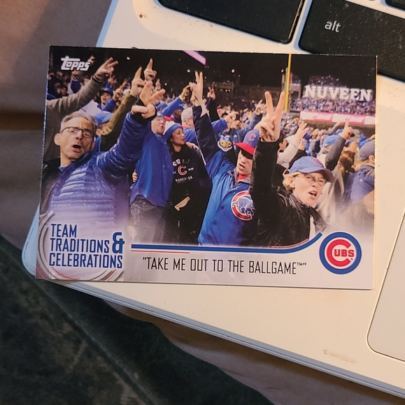 Take me out to the ballgame baseball card